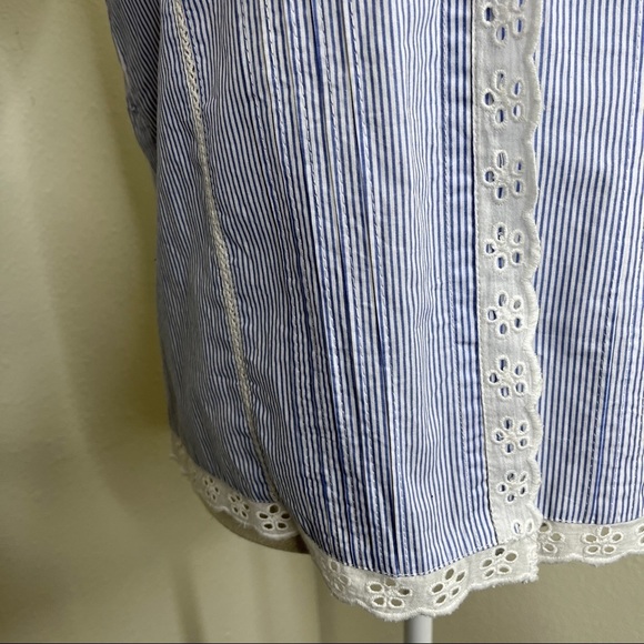 Zara Woman long sleeve pinstripe button down blouse - Picture 5 of 10